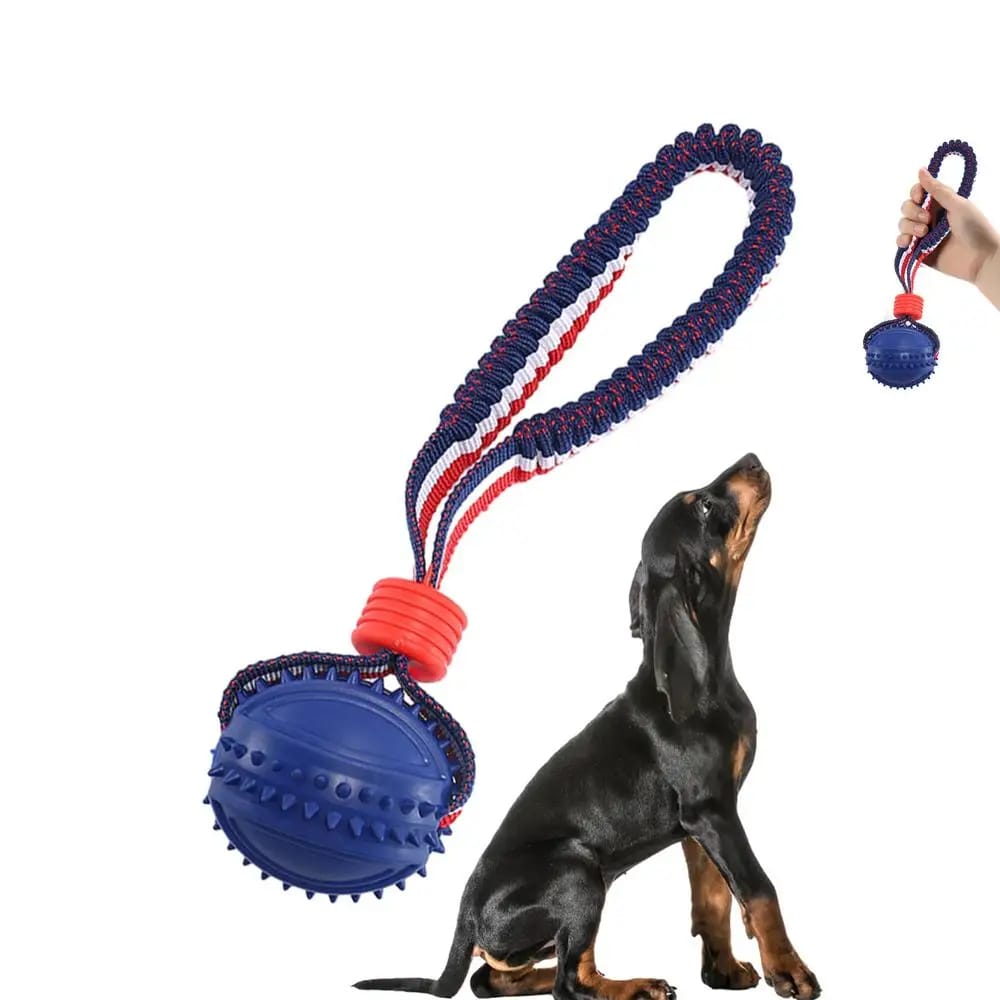 Rope tug ball